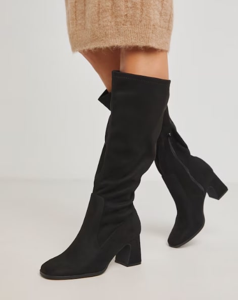 Chana Classic Knee High Heeled Stretch Boots Standard D Fit Standard Calf Size 4 RRP £66.00
