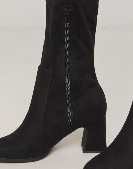 Chana Classic Knee High Heeled Stretch Boots Standard D Fit Standard Calf Size 4 RRP £66.00