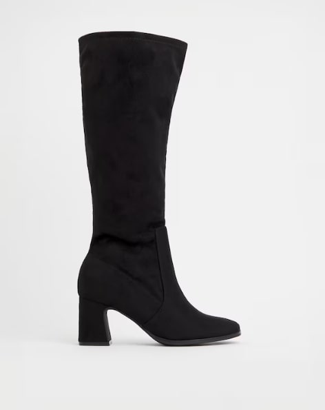 Chana Classic Knee High Heeled Stretch Boots Standard D Fit Standard Calf Size 4 RRP £66.00