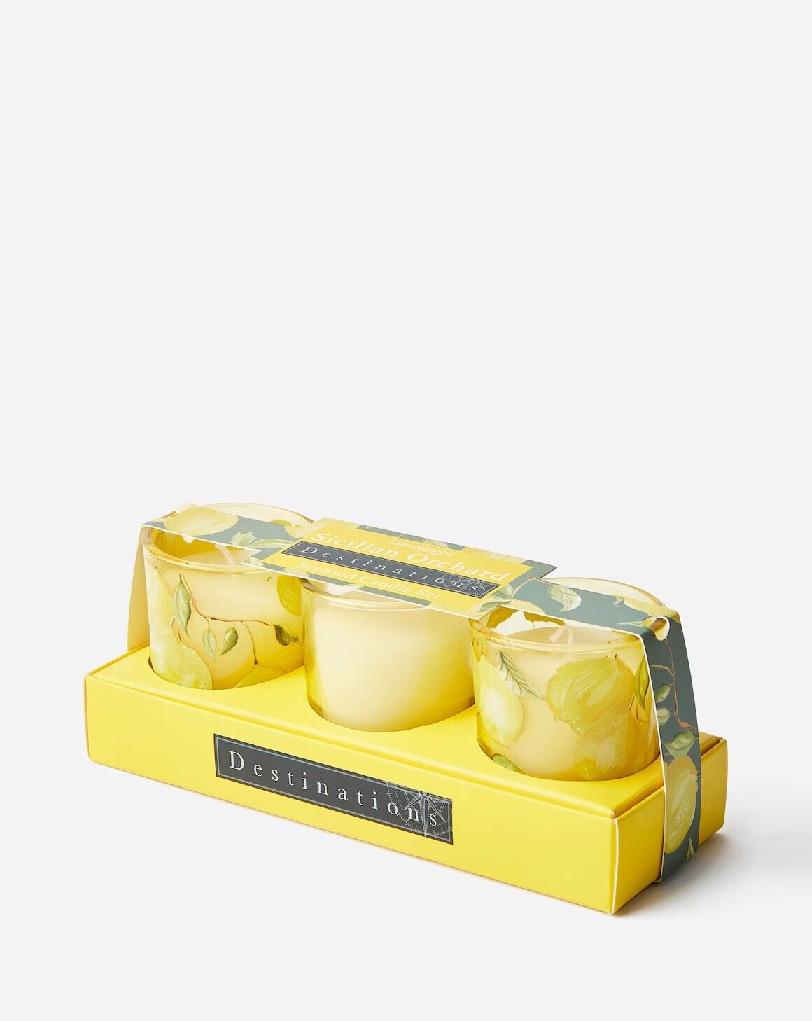 Sicilian Orchard Set of 3 Mini Votives Christmas Gift