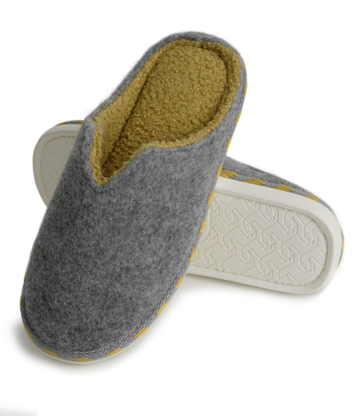 Amazon Grey Memory Foam Slippers Size UK Large 7-8 RRP £15.91