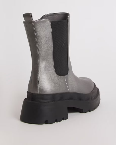 Cady Metallic Chunky Chelsea Ankle Boots Wide E Fit Size UK 7 RRP £52