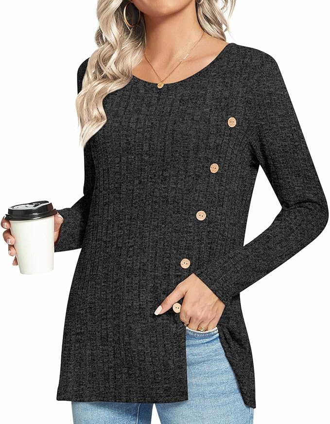Amazon Long Sleeve Loungewear Sweater Black Size 14-16 RRP £19.99