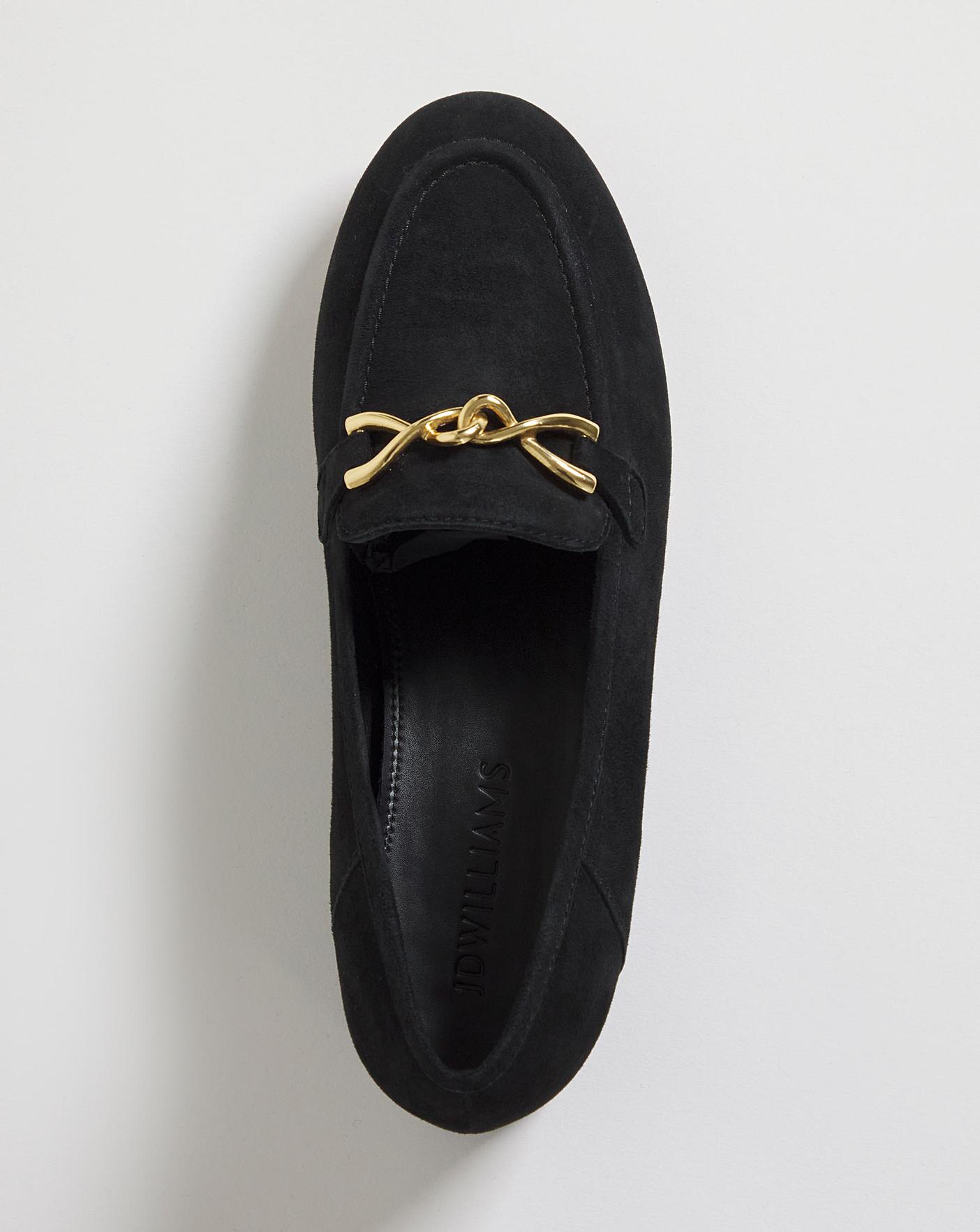 Suede Trim Loafer E Fit Size UK 4 RRP £48
