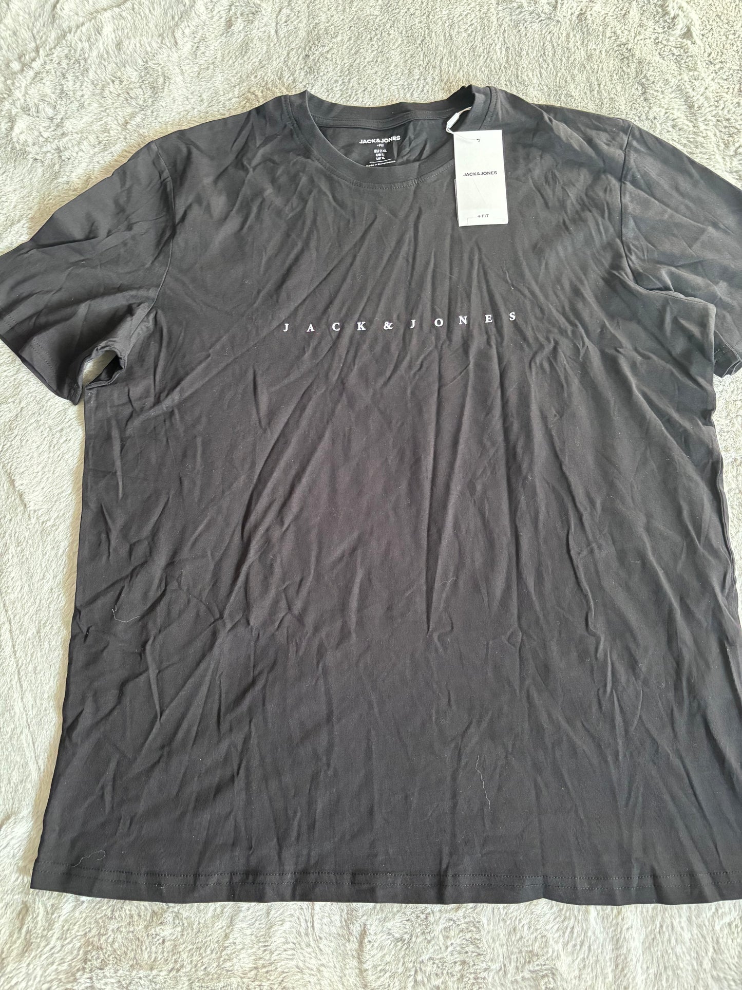 Jack & Jones Star T-Shirt - Black Size L(47) RRP £18.00