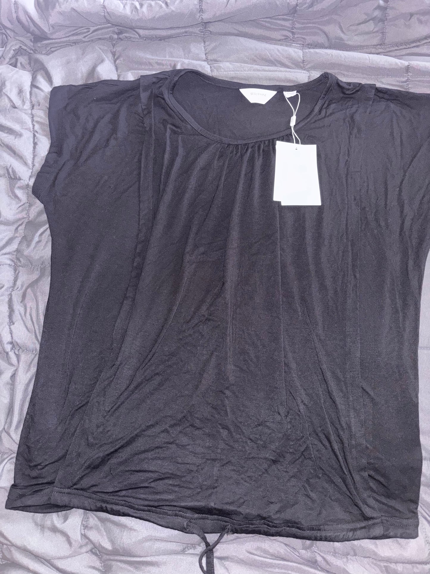 Seraphine Karen | Short Sleeve Maternity & Nursing Loungewear Top RRP £35