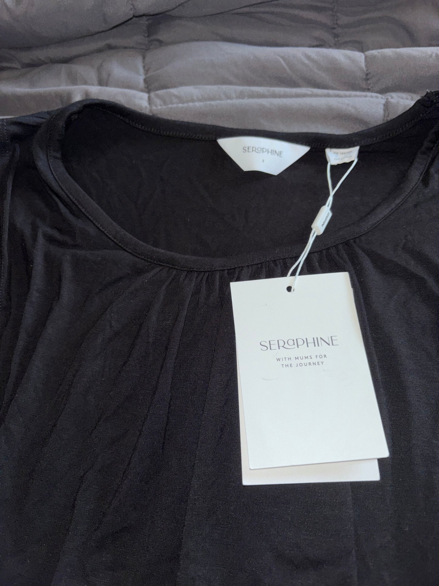 Seraphine Karen | Short Sleeve Maternity & Nursing Loungewear Top RRP £35