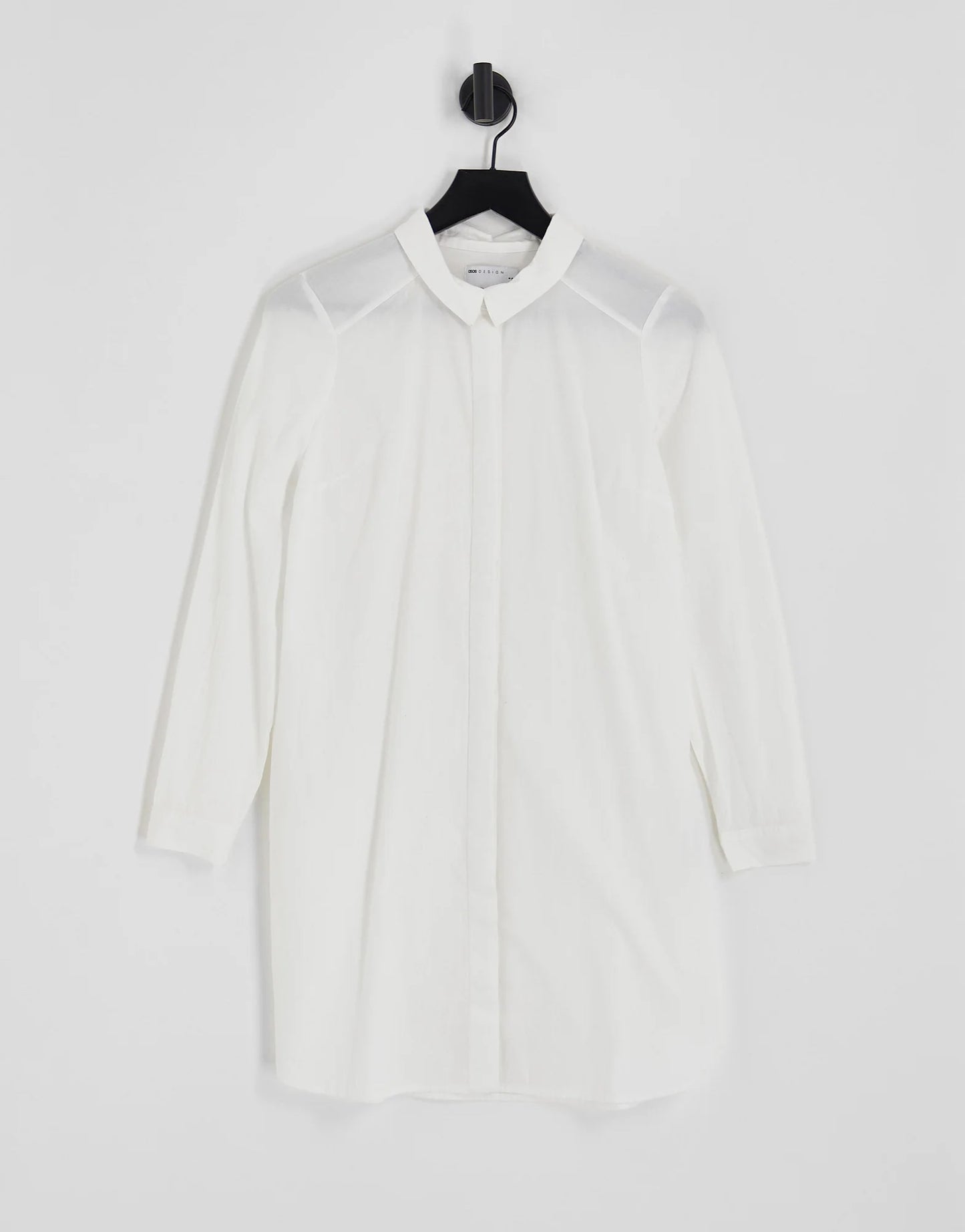 ASOS Design Organic Cotton Mini Shirt Dress Size 8 RRP £30