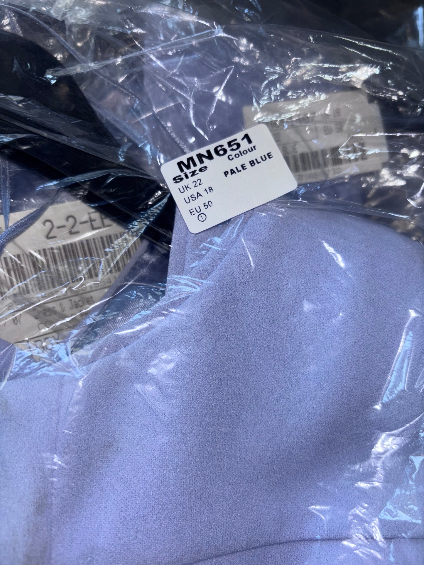 Joanna Hope Scallop Dress & Jacket Pale Blue Size 22 - Wedding / Mother of the Bride RRP £89.60