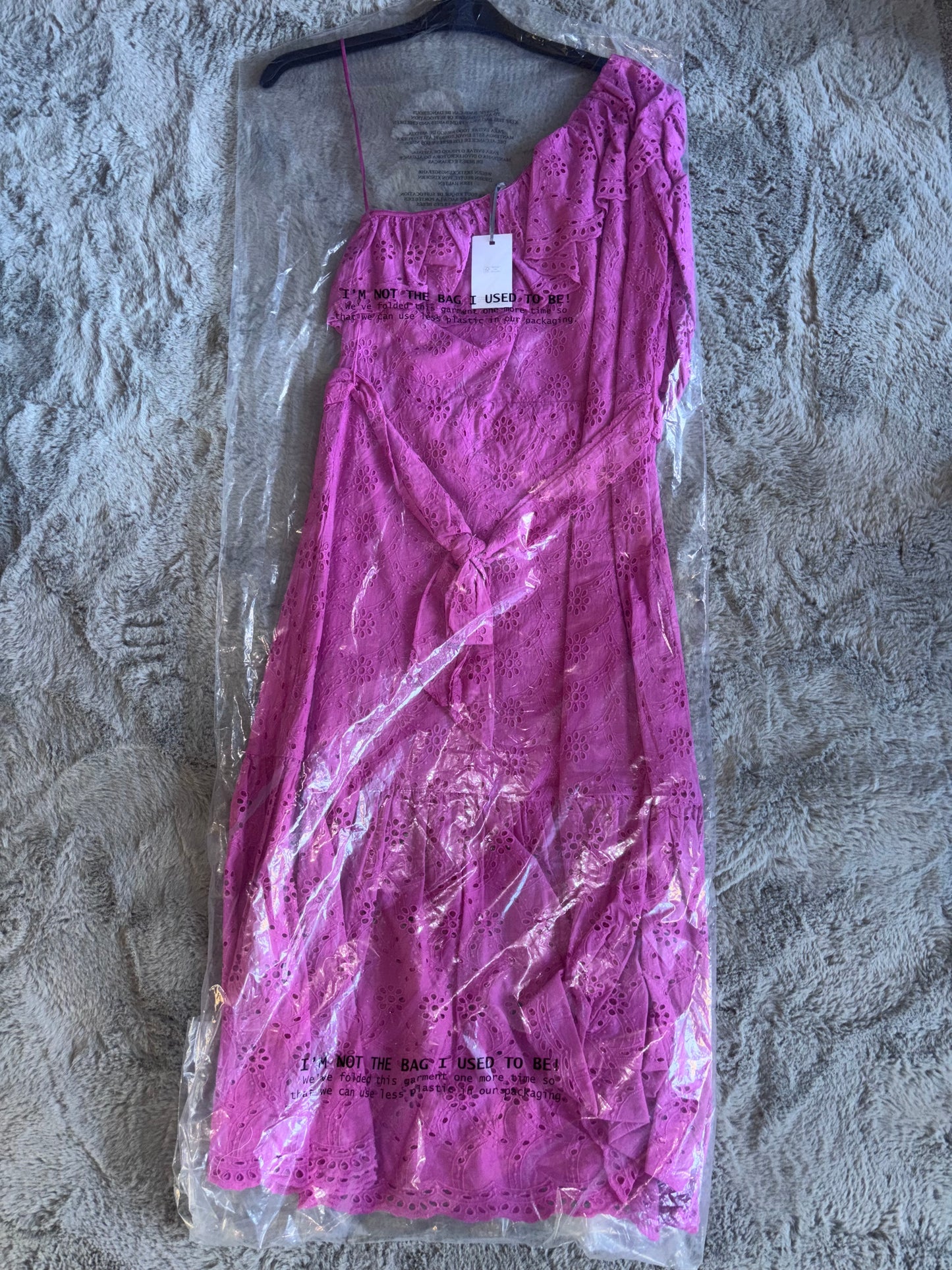 Joanna Hope One Shoulder Long Dress In Pink Size 14 RRP £59