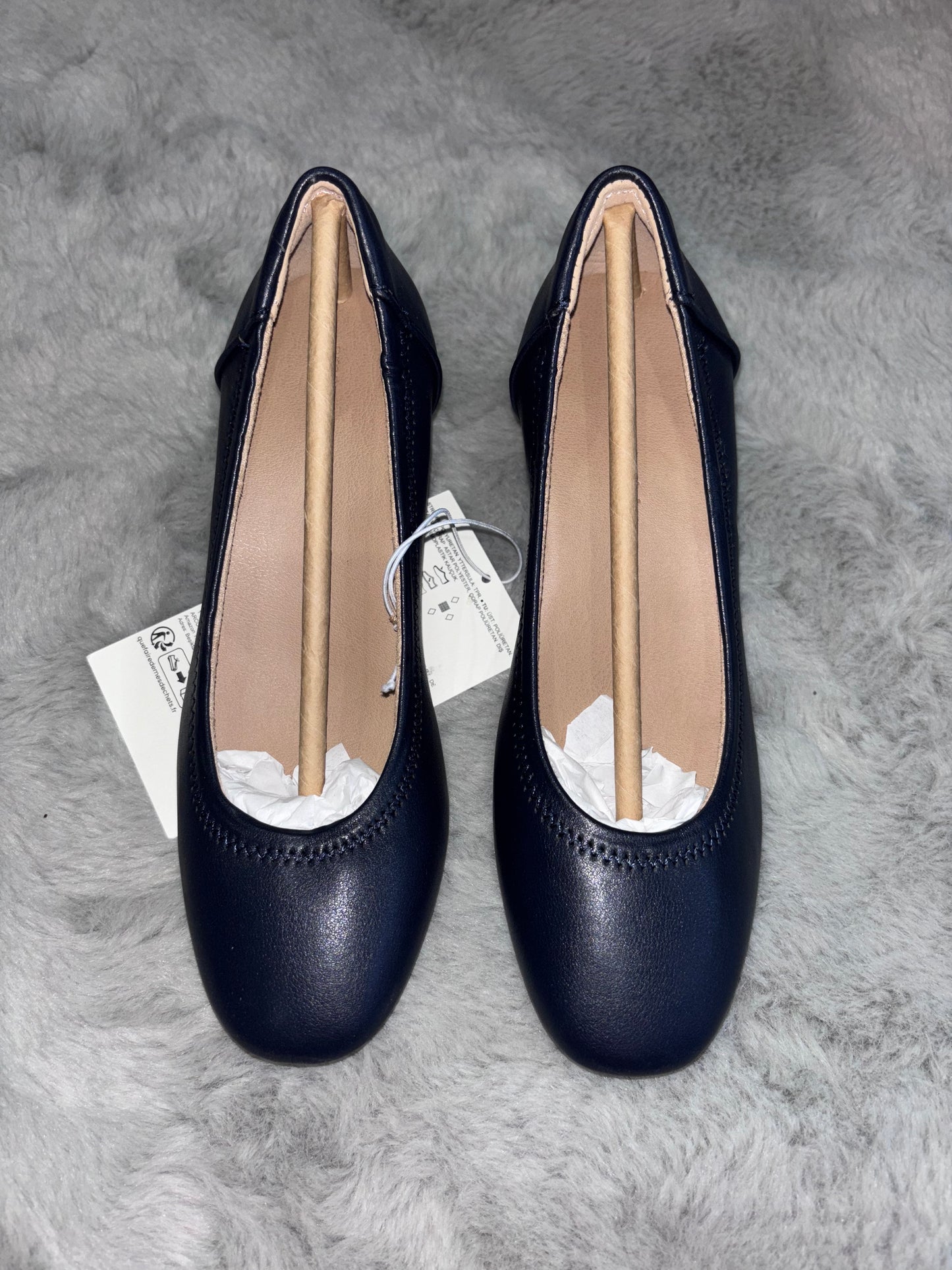 Amazon Essentials Women's Ballet Pump Navy Size UK 3 RRP £19.58