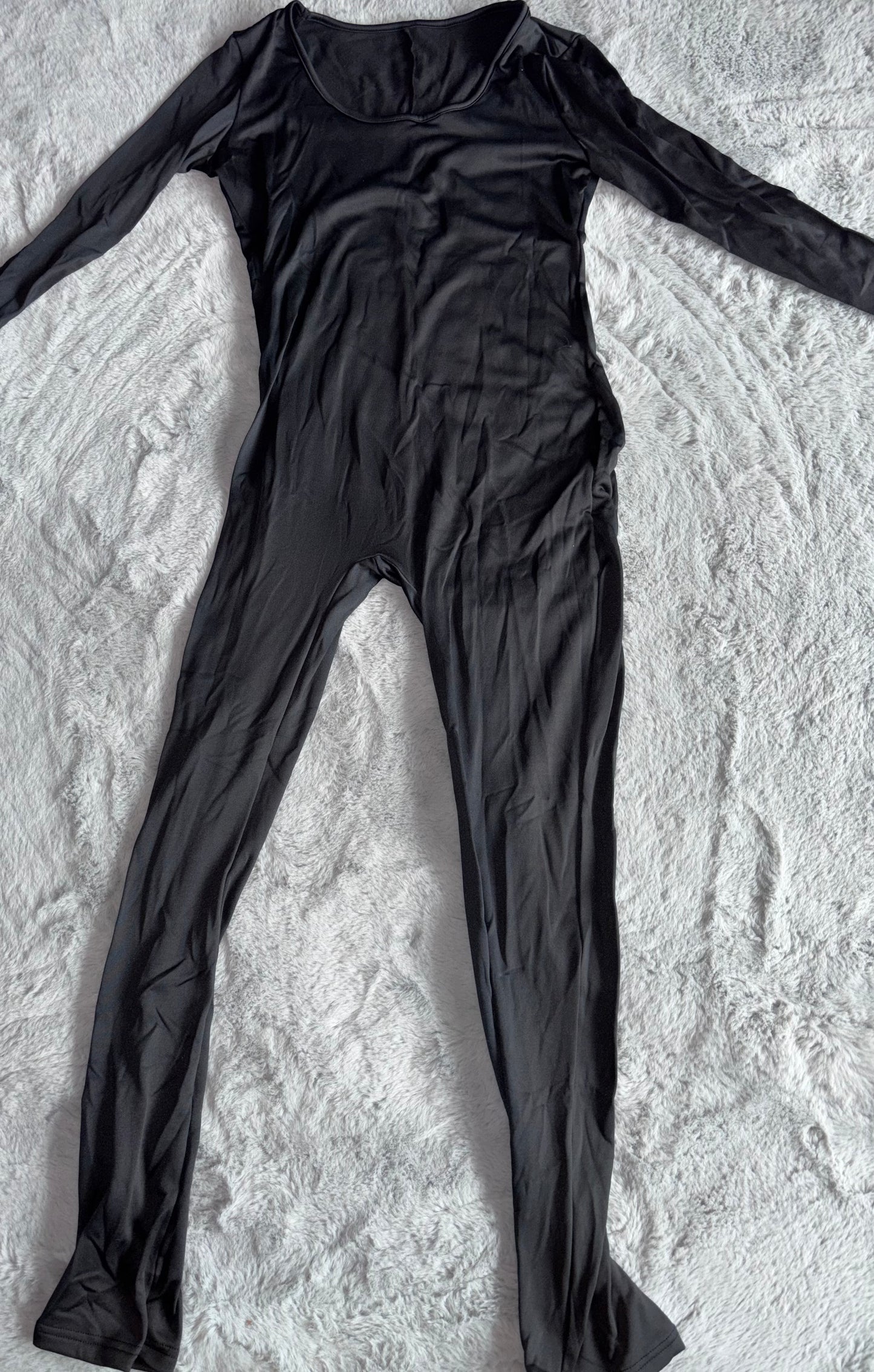 BNWT Black Ribbed Yoga Jumpsuit Size XL RRP £19.99