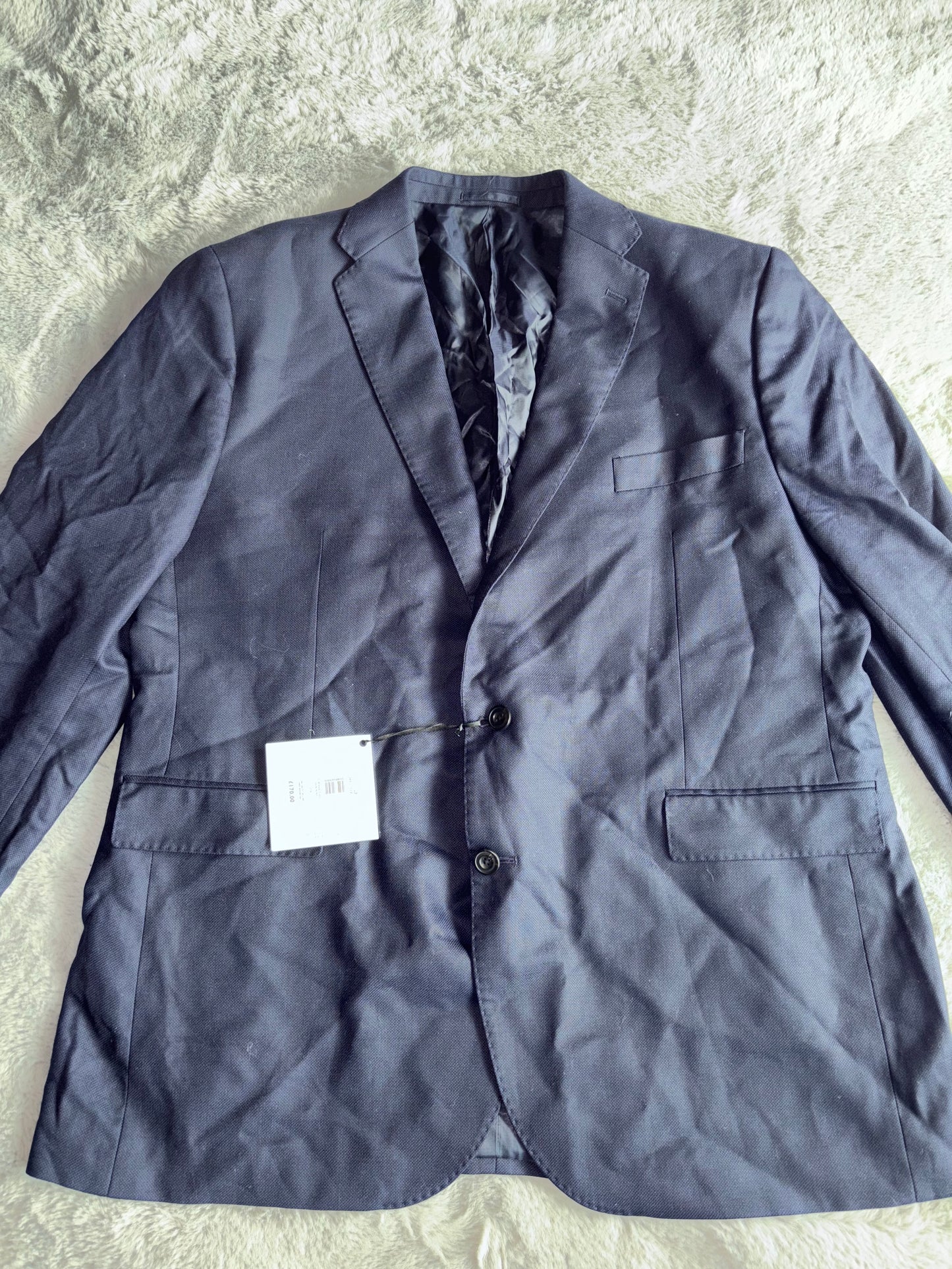 John Lewis Super 100’s Birdseye Suit Jacket Size 50R BNWT RRP £170