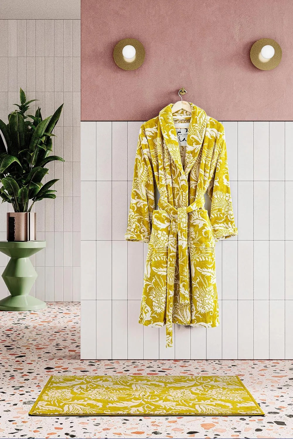 Ted Baker Baroque Cotton Robe Gold Gift Boxed Size L/XL RRP £110