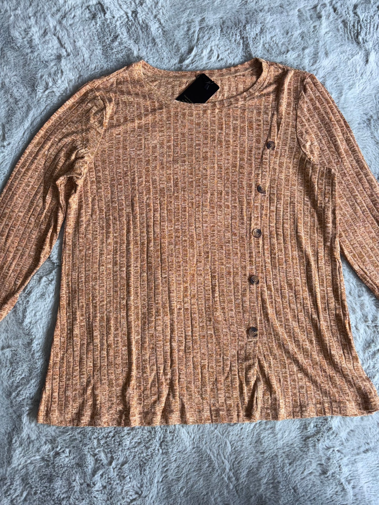 Amazon Long Sleeve Loungewear Sweater Caramel Size 20-22 RRP £19.99