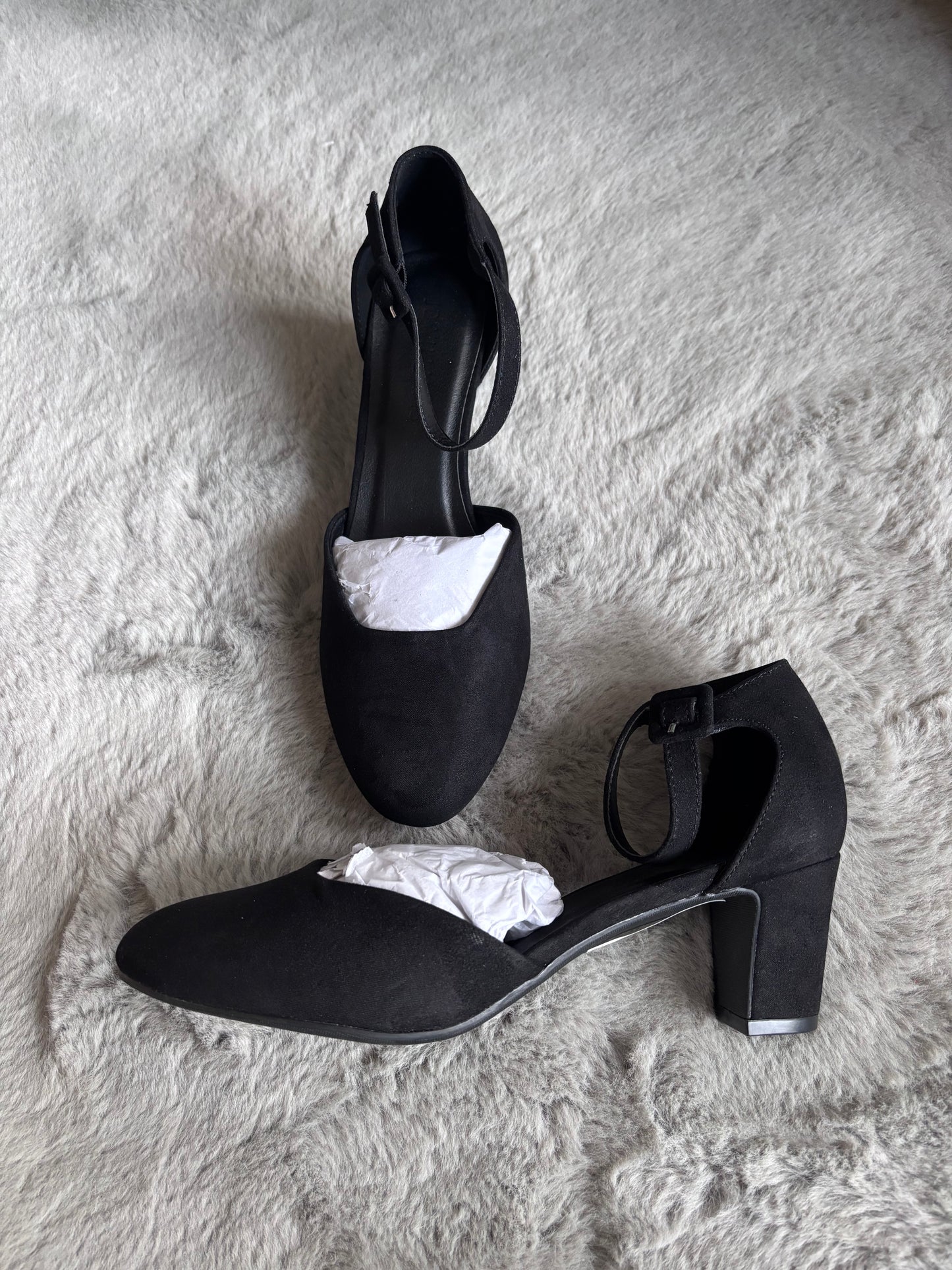 Rosemary Heeled Shoe with Ankle Strap Wide E fit Size UK 6 RRP £38