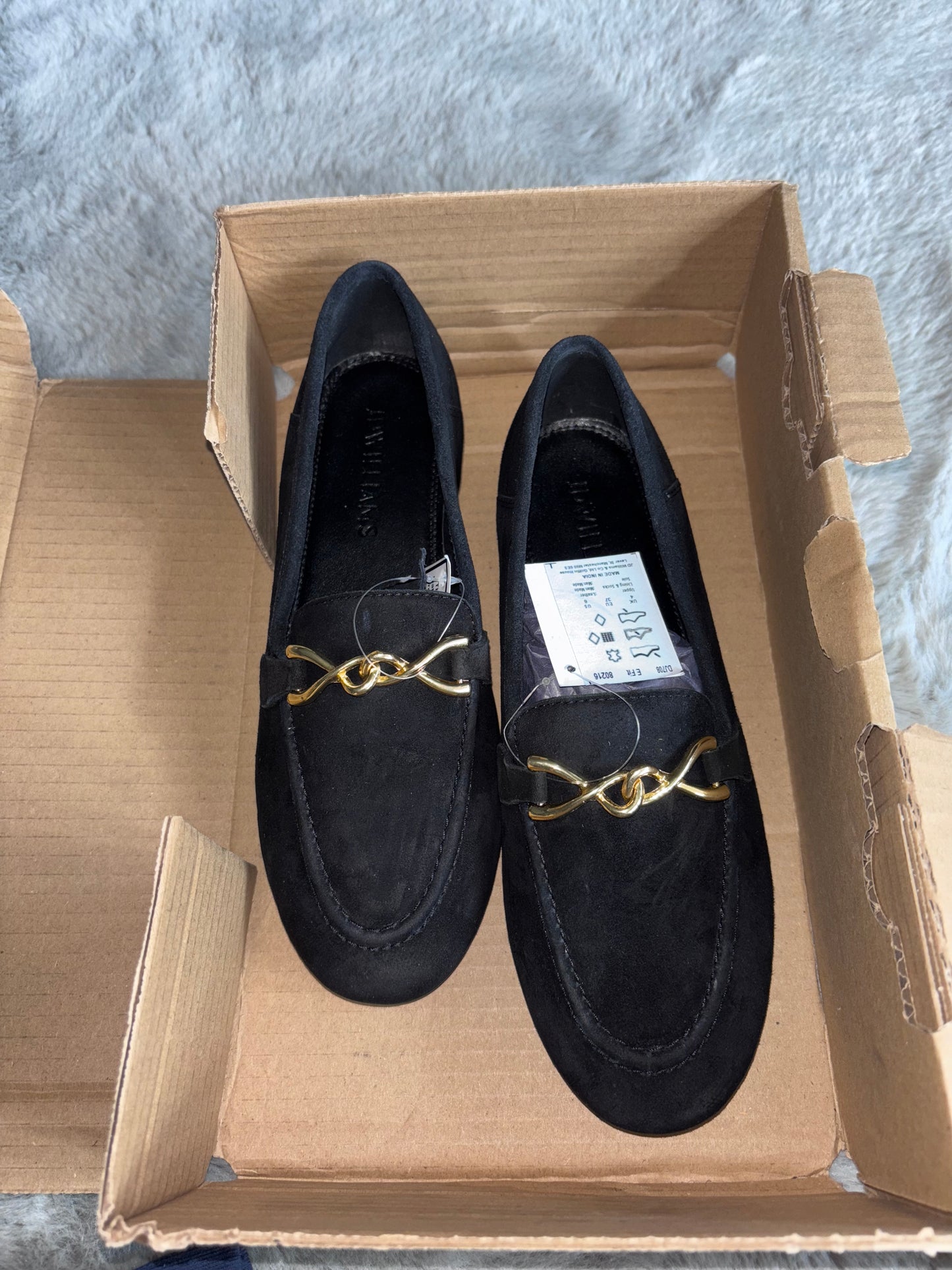 Suede Trim Loafer E Fit Size UK 4 RRP £48