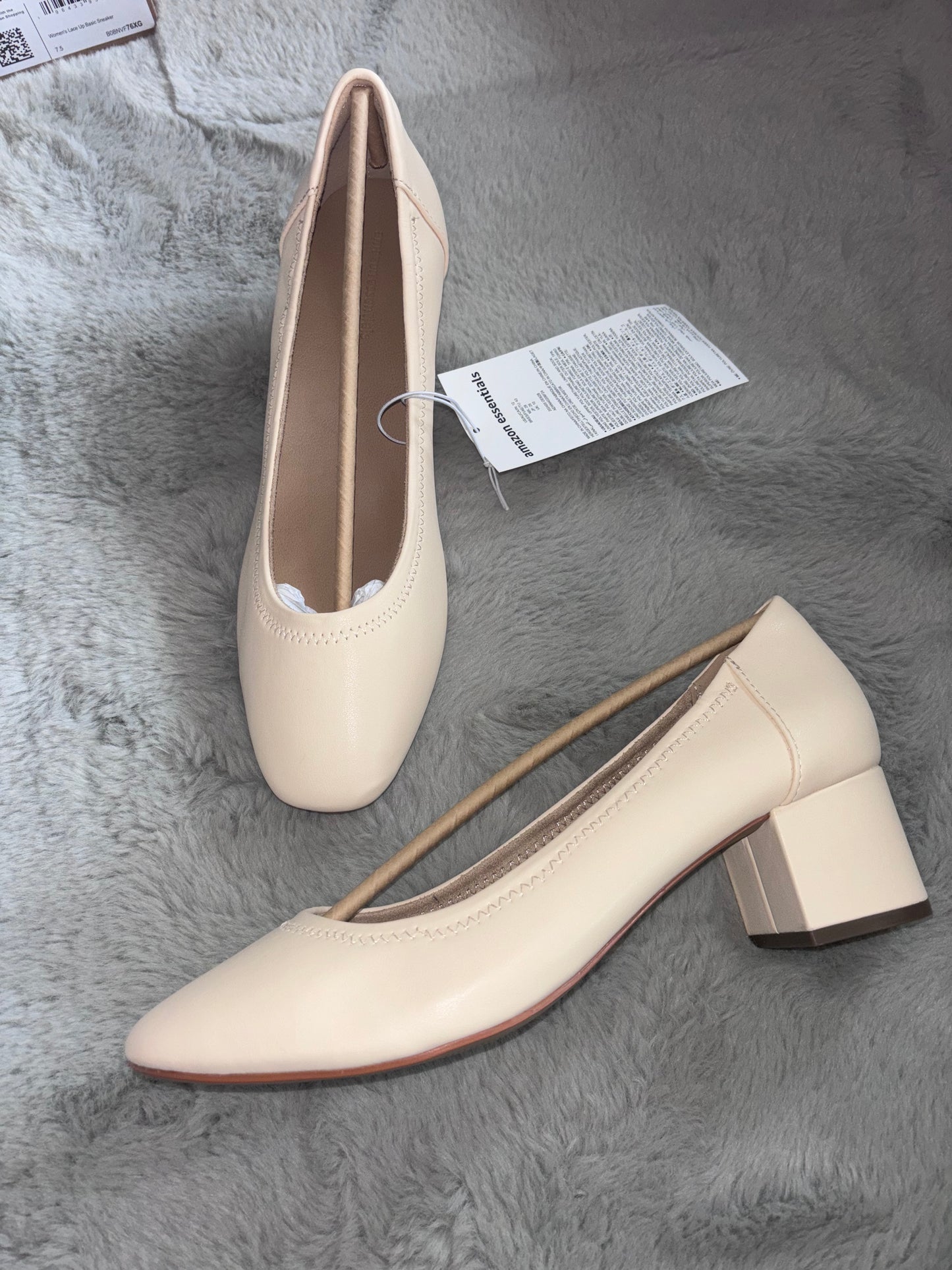 Amazon Essentials Women's Ballet Pump Beige UK 10 RRP £16.53