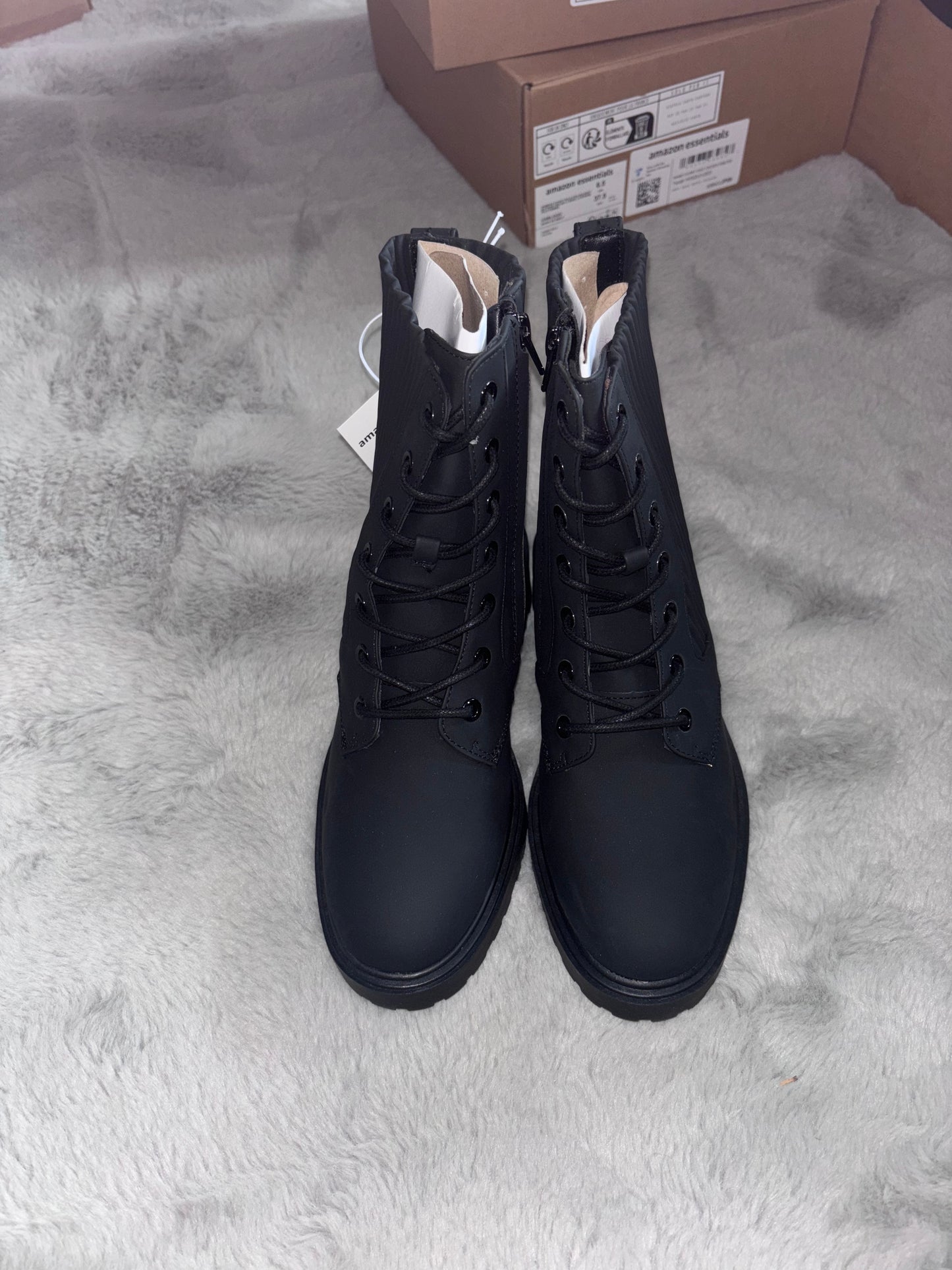 Amazon Essentials Combat Boots Size UK 5.5 RRP £36.20