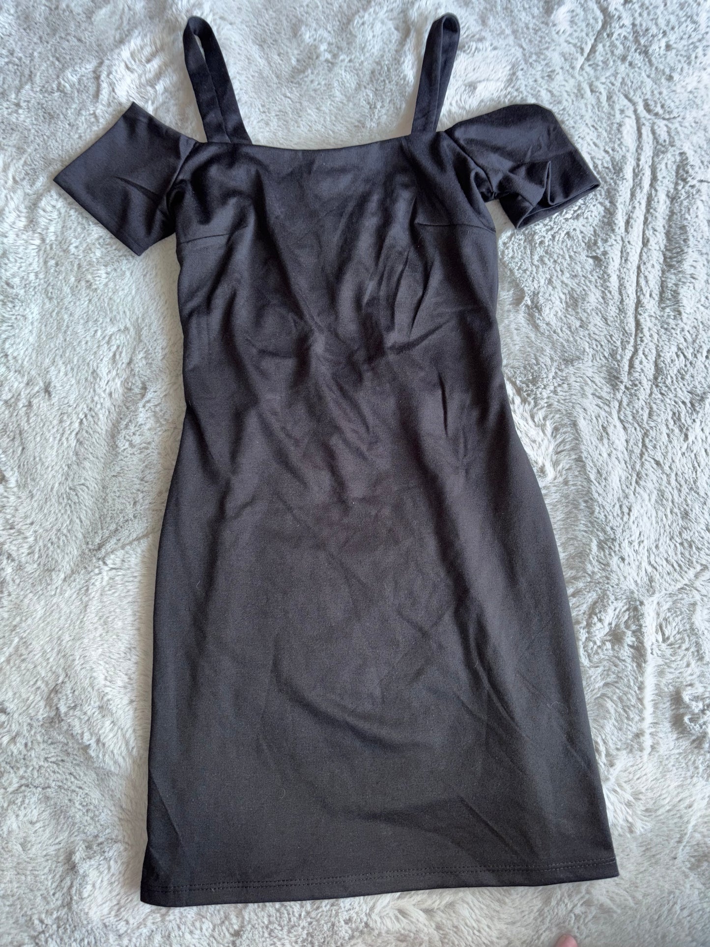 Brand New Topshop Little Black Bardot Dress Size 10 RRP £52