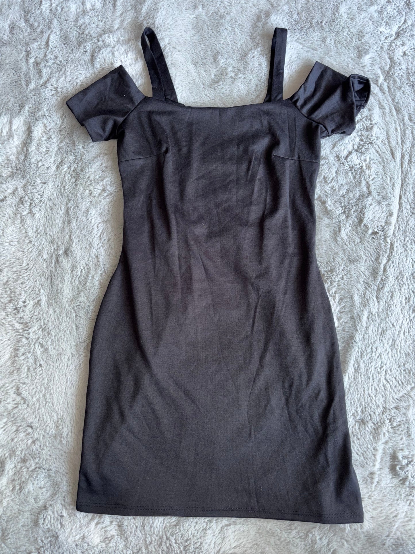 Brand New Topshop Little Black Bardot Dress Size 12 RRP £52