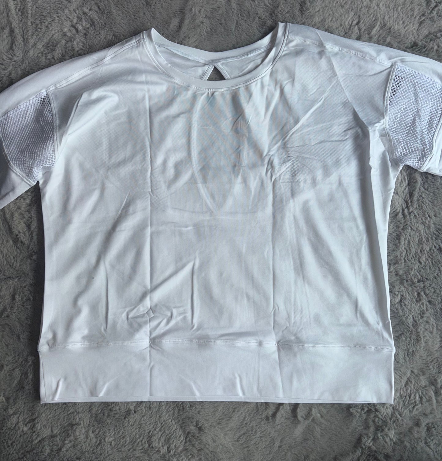 Amazon 3/4 Sleeved Yoga Top Fitness Gym White Size XXL RRP £20.98