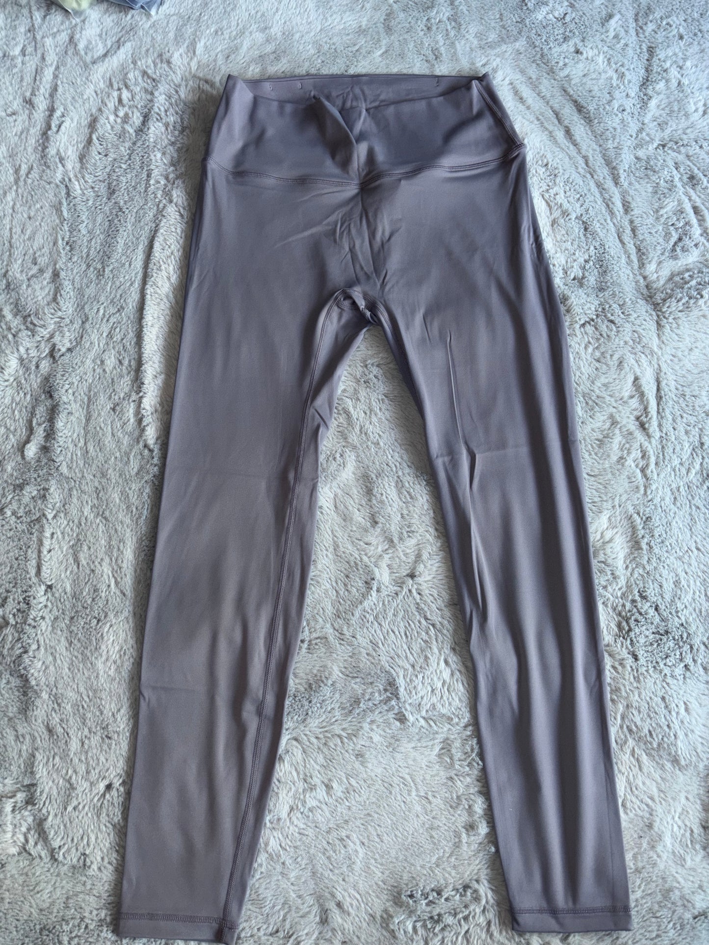 Amazon High Waisted Tummy Control Yoga Pants Running Leggings Grey Size Large RRP £22.98