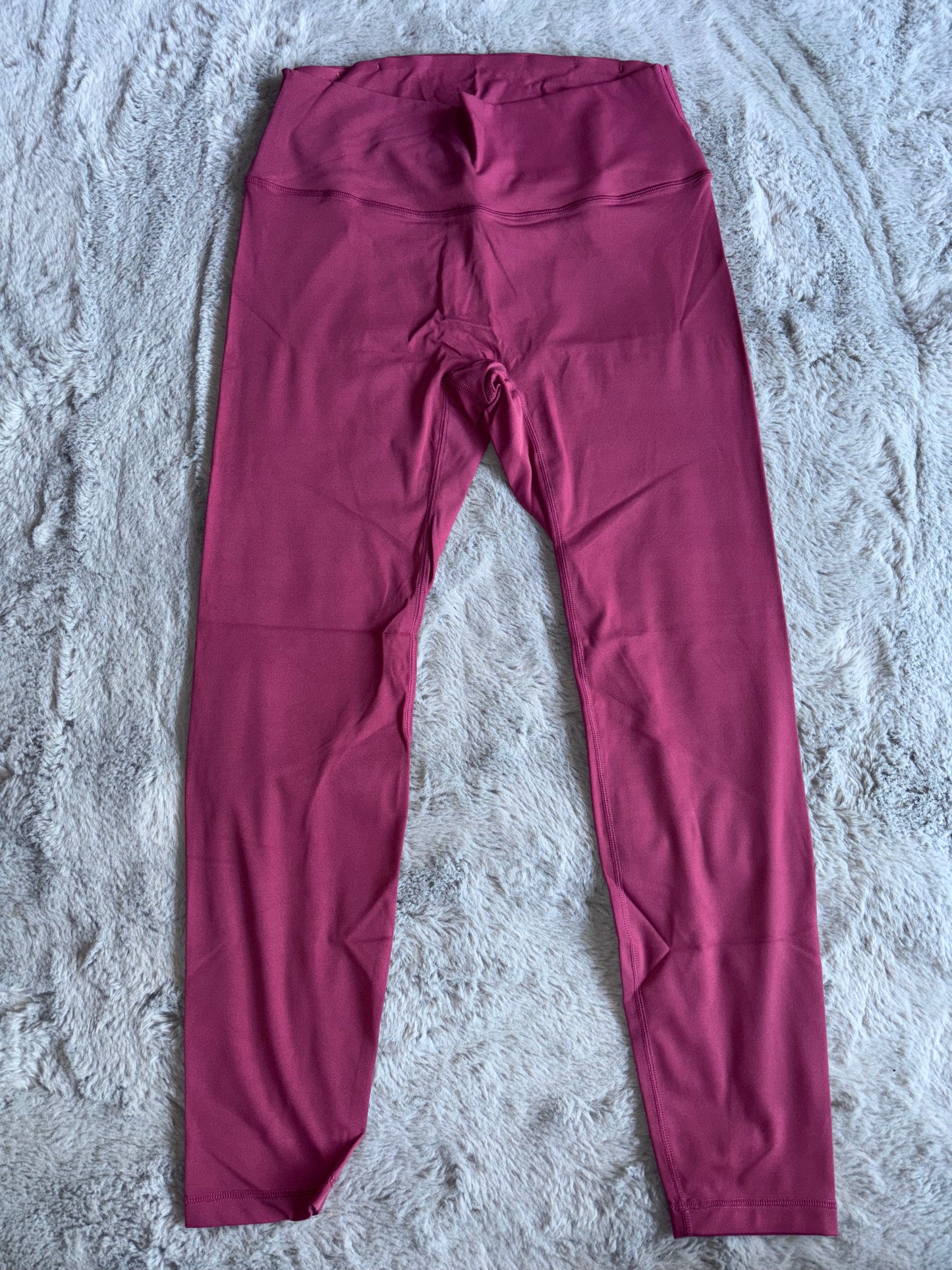 Amazon High Waisted Tummy Control Yoga Pants Running Leggings Red Size X Large RRP £22.98