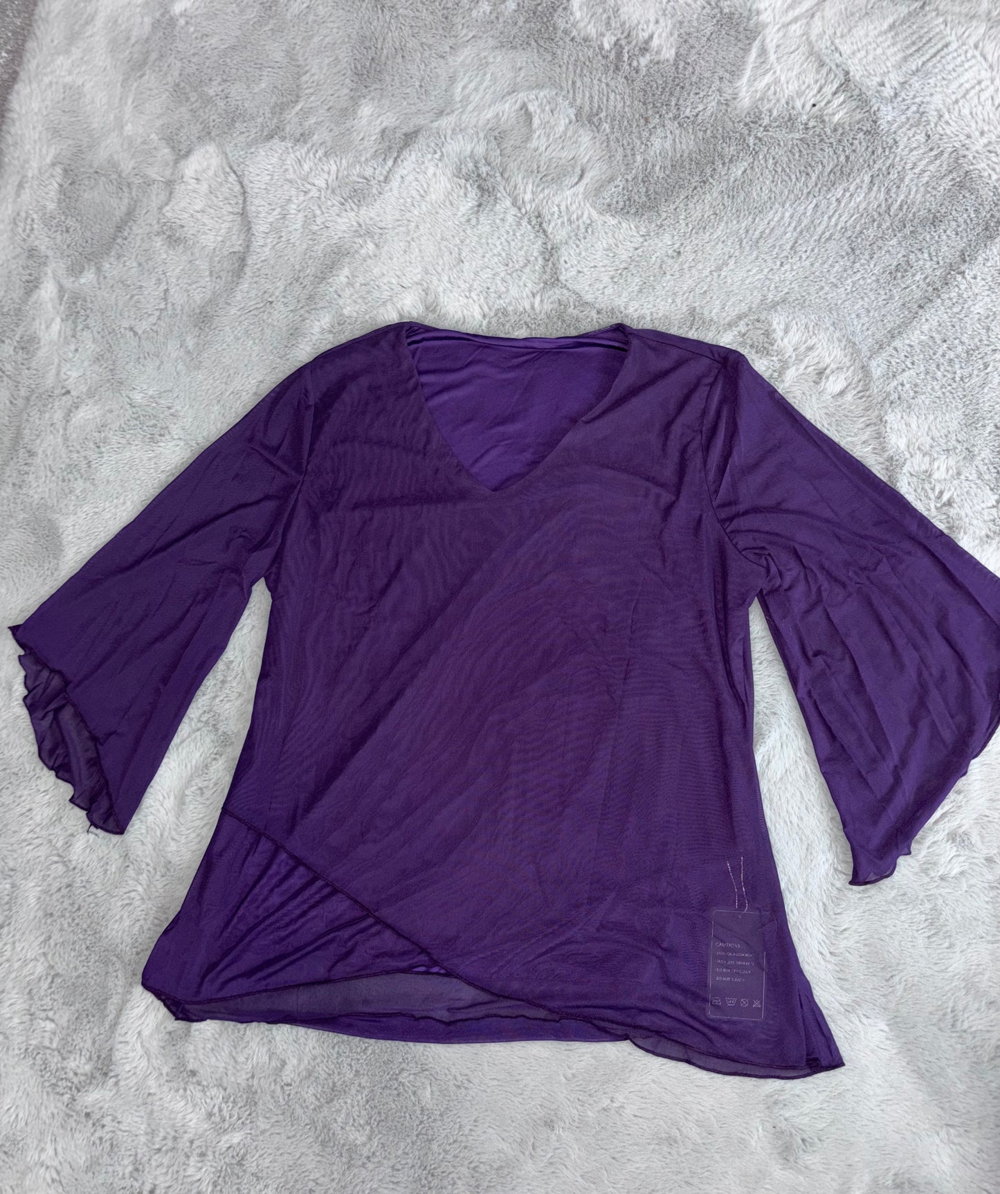 BNWT Amazon Lightweight Batwing Blouse Top Size Large Blue RRP £18.32
