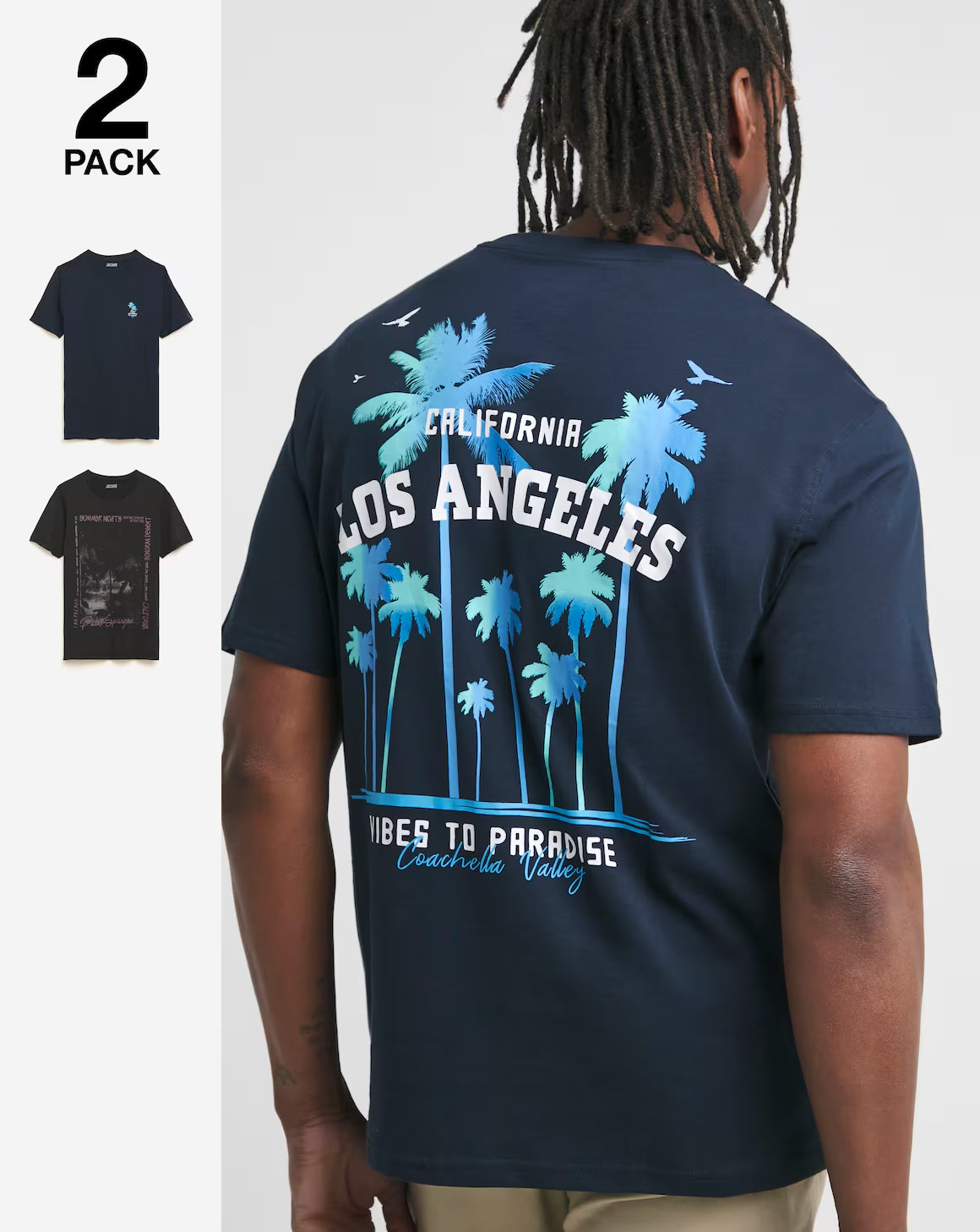 Jacamo Pack of 2 T-Shirts Size XL