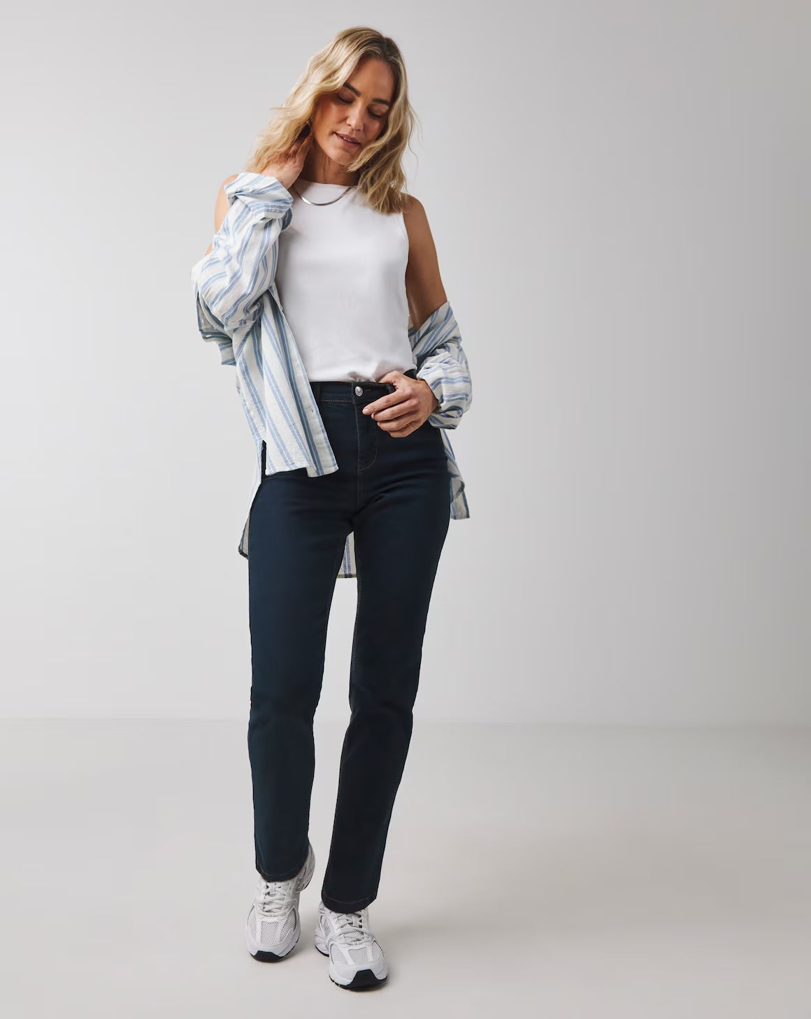 24/7 Indigo Straight Leg Jeans Size 20 Regular RRP £26