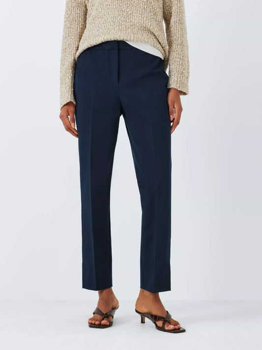 Brand New John Lewis Slim Bi-Stretch Trousers, Navy, 10