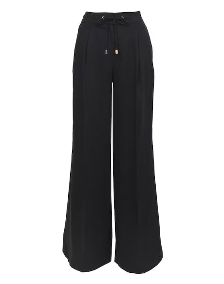 Anthology Black Pleat Front Pure Lyocell Trouser Size 24