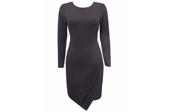 Brand New River Island Long Sleeved Little Black Dress Size 14 RRP £55