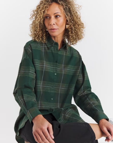 Green Check Shirt Size 20 RRP £32.00