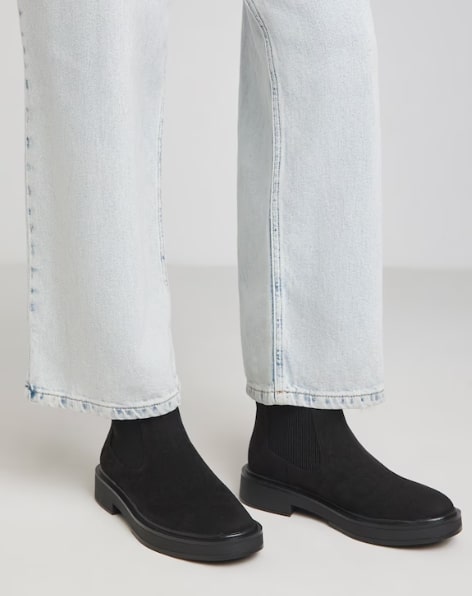 Rue Classic Chelsea Ankle Boots Wide E Fit Size 7 RRP £35.00