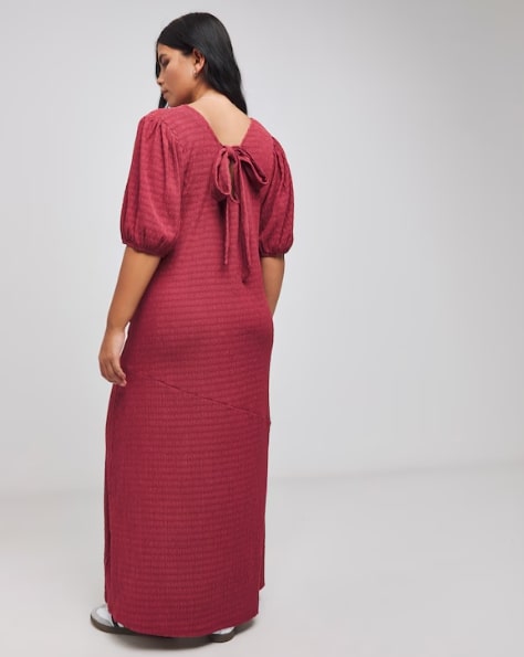 Simply Be Rose Textured Jersey Asymmetric Seam Maxi Dress Size 22 RRP £44