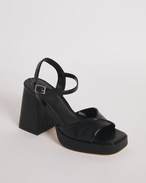 Tara Twist Front Platform Heeled Sandals Ex Wide Fit Size 8 RRP £40.00