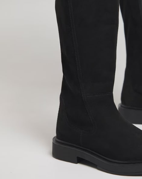 Perry Stretch Back Flat Knee High Boots Extra Wide EEE Fit Curvy Calf Size 9 RRP £60.00