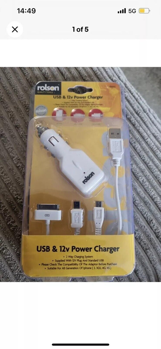 Rolson 3-in-1 Charger USB iphone