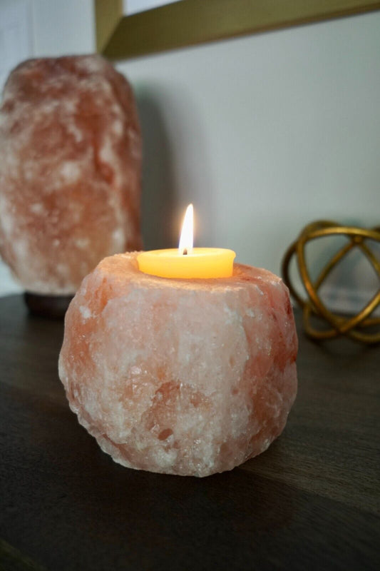 Set of 2 Himalyan Salt Light Holders