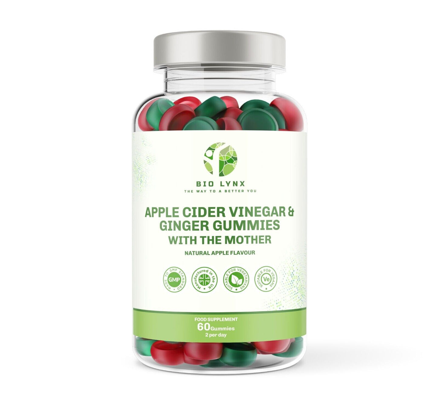 Apple Cider Vinegar & Ginger Gummies x60