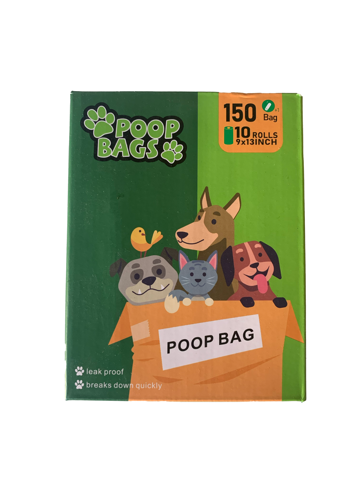 Bulk Buy Dog Poo Bags 50 rolls - 750 bags + dispenser