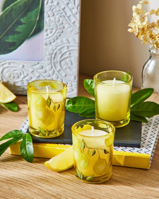 Sicilian Orchard Set of 3 Mini Votives Christmas Gift