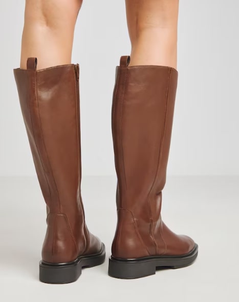 Andy Leather Stretch Seam Knee High Flat Boots Extra Wide EEE Fit Curvy Calf Size UK 8 RRP £95