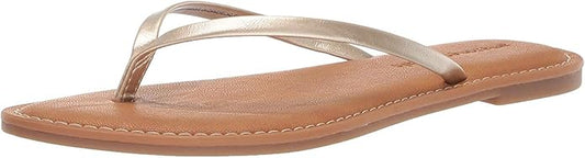 Amazon Essentials Women's Thong Sandals Gold Flip Flops Size UK 5 RRP £17.10