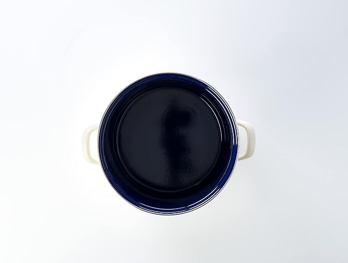 BK Indigo Dutch Heritage German Enamelled Stockpot with Lid