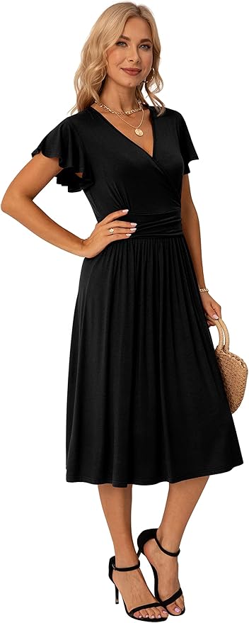 BNWT GRECERELLE Womens Summer Wrap Maxi Dress Black Size S (8-10) RRP £23.99