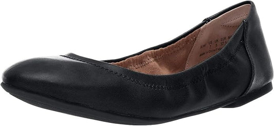 Amazon Essentials Women's Belice Ballet Flat Black Size UK 10 Wide RRP £20.90