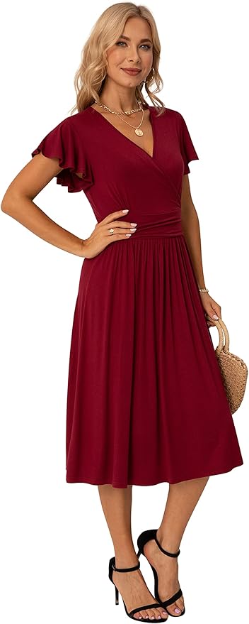 BNWT GRECERELLE Womens Summer Wrap Maxi Dress Red Size L (16-18) RRP £19.99